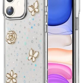 Apple iPhone 12 Fiyonk Desenli Kapak - Desen 2-(5796)