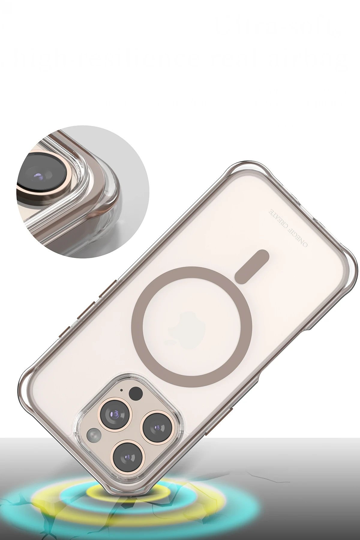 Apple iPhone 15 Pro Max Hulk Magsafe Kapak - Siyah-(5796) - Görsel 3