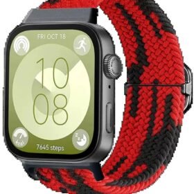 Huawei Fit 4 Star Kordon - Kırmızı-Siyah-(5796)