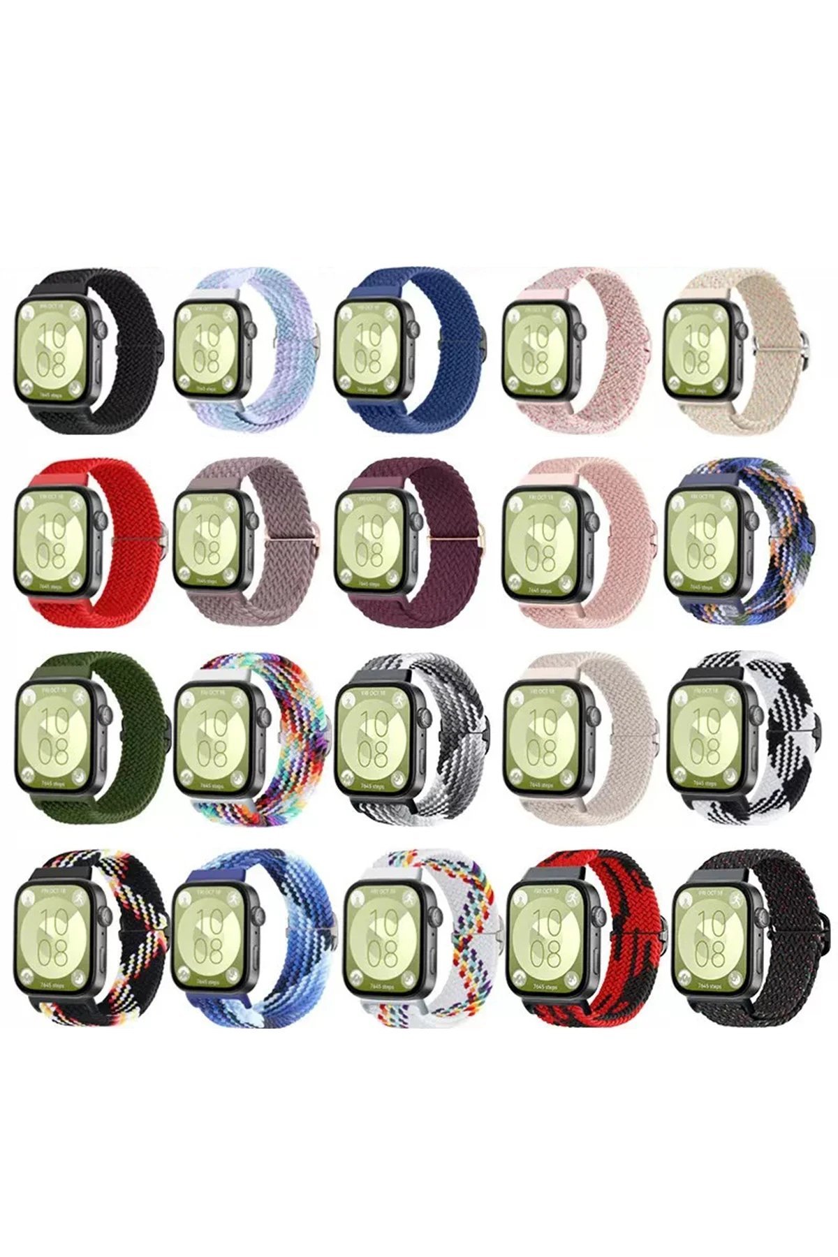 Huawei Fit 4 Star Kordon - Gri-Turuncu-(5796) - Görsel 3