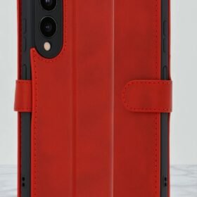 Samsung Galaxy S25 Edge Trend S Plus Kapaklı Kılıf - Kırmızı-(5796)