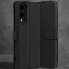 Samsung Galaxy S25 Edge Trend S Plus Kapaklı Kılıf - Siyah-(5796)