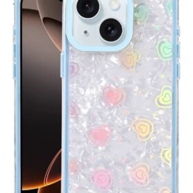 Apple iPhone 14 Lumi Desenli Kapak - Mavi-(5796)