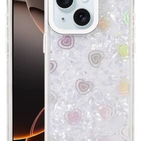 Apple iPhone 14 Lumi Desenli Kapak - Beyaz-(5796)