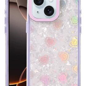 Apple iPhone 14 Lumi Desenli Kapak - Mor-(5796)