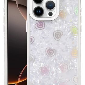 Apple iPhone 14 Pro Max Lumi Desenli Kapak - Beyaz-(5796)