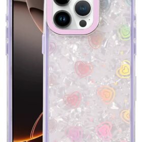 Apple iPhone 15 Pro Lumi Desenli Kapak - Mor-(5796)