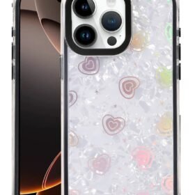 Apple iPhone 15 Pro Max Lumi Desenli Kapak - Siyah-(5796)