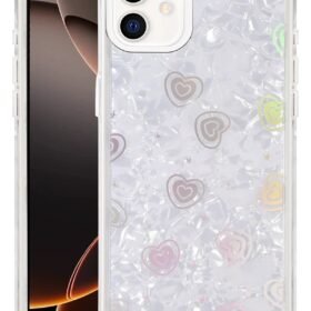 Apple iPhone 11 Lumi Desenli Kapak - Beyaz-(5796)