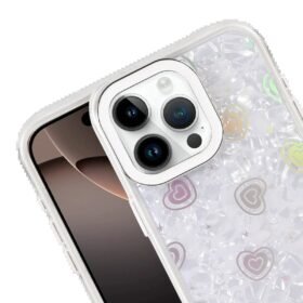 Apple iPhone 16 Lumi Desenli Kapak - Beyaz-(5796)