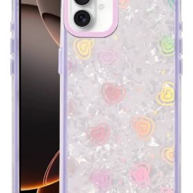 Apple iPhone 16 Lumi Desenli Kapak - Mor-(5796)