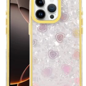 Apple iPhone 16 Pro Lumi Desenli Kapak - Sarı-(5796)