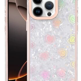 Apple iPhone 16 Pro Max Lumi Desenli Kapak - Pembe-(5796)