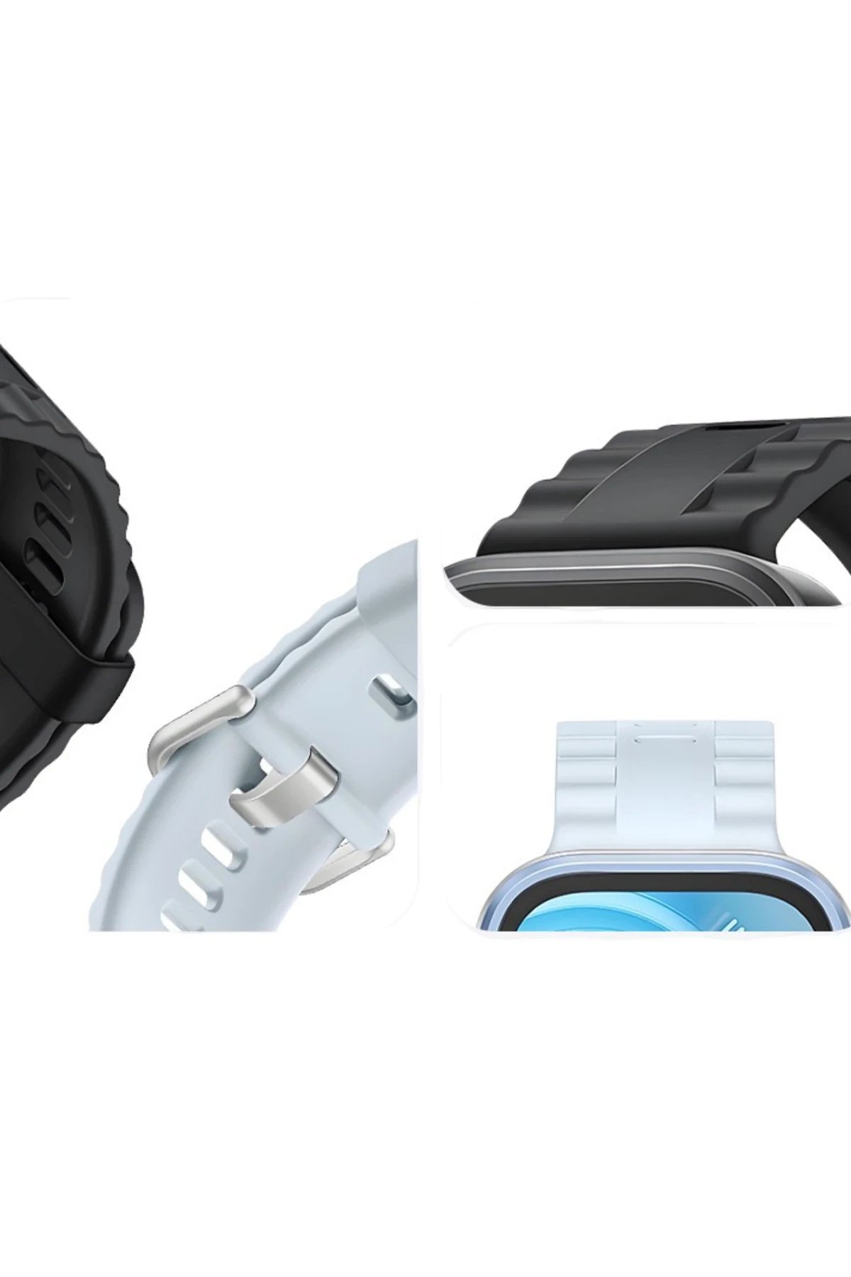 Huawei Fit 4 Nova Silikon Kordon - Lila-(5796) - Görsel 4