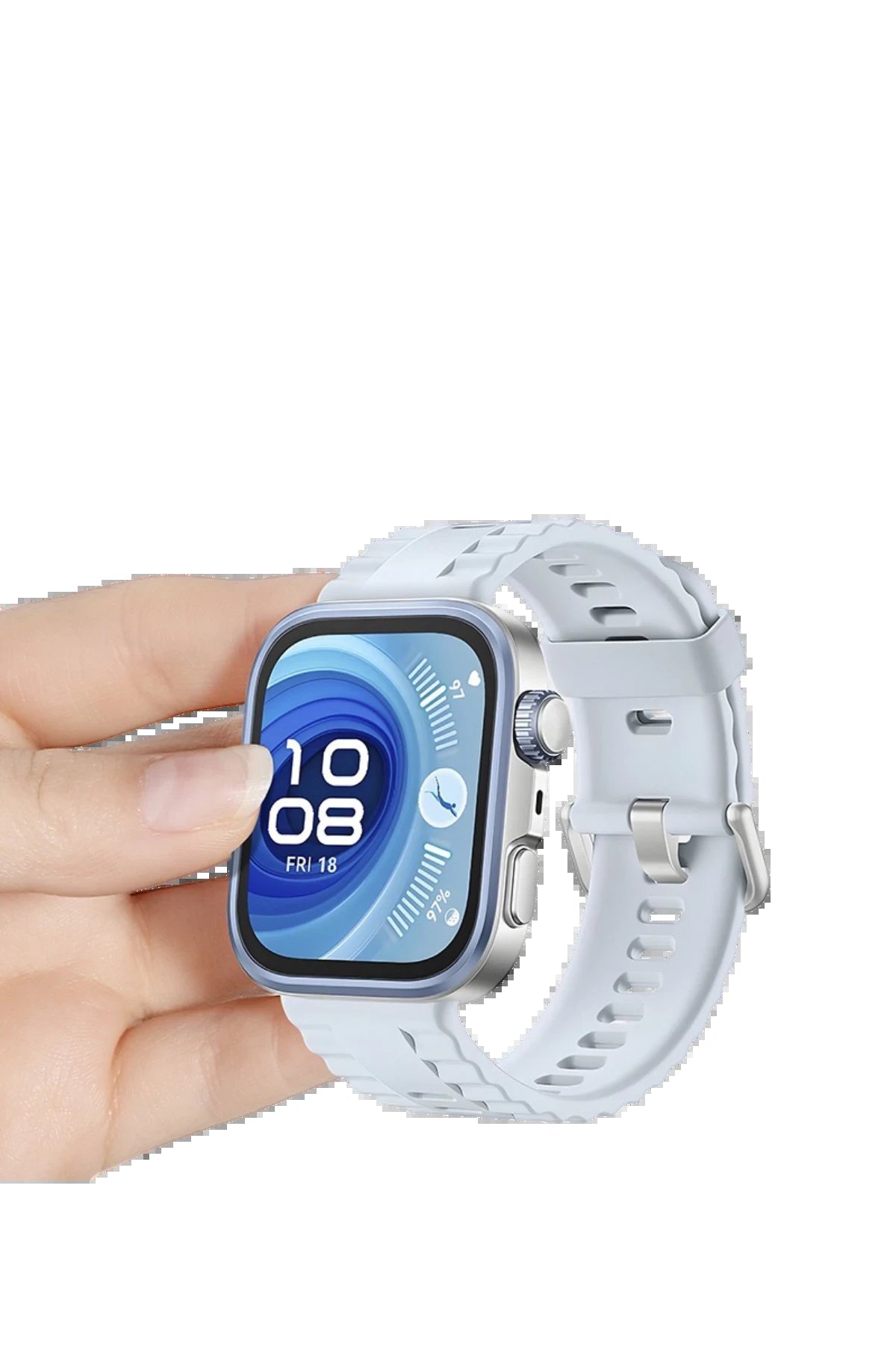 Huawei Fit 4 Nova Silikon Kordon - Beyaz-(5796) - Görsel 4