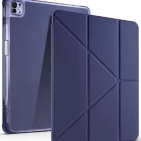 iPad Air 13 (2024) Kılıf Kalemlikli Mars Tablet Kılıfı - Lacivert-(5796)