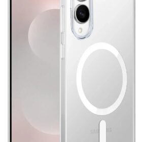 Samsung Galaxy S25 Edge Kılıf PC Zara Magsafe Şeffaf Kılıf - Şeffaf-(5796)