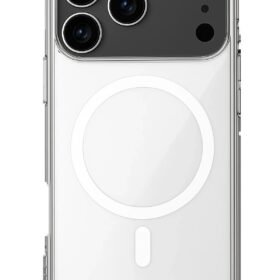 iPhone 17 Pro Max Kılıf Magneticsafe Şeffaf Silikon - Şeffaf-(5796)