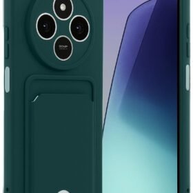 Xiaomi Redmi 14C Kelvin Kartvizitli Silikon - Koyu Yeşil-(5796)