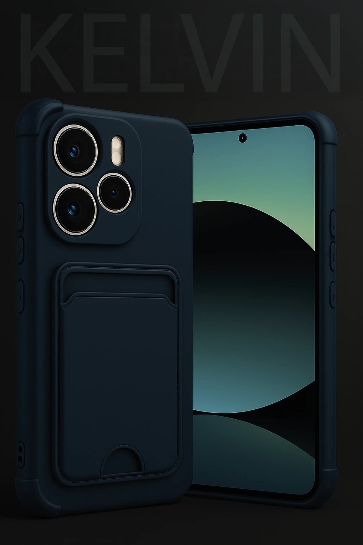 Xiaomi Redmi Note 14 4G Kelvin Kartvizitli Silikon - Siyah-(5796)