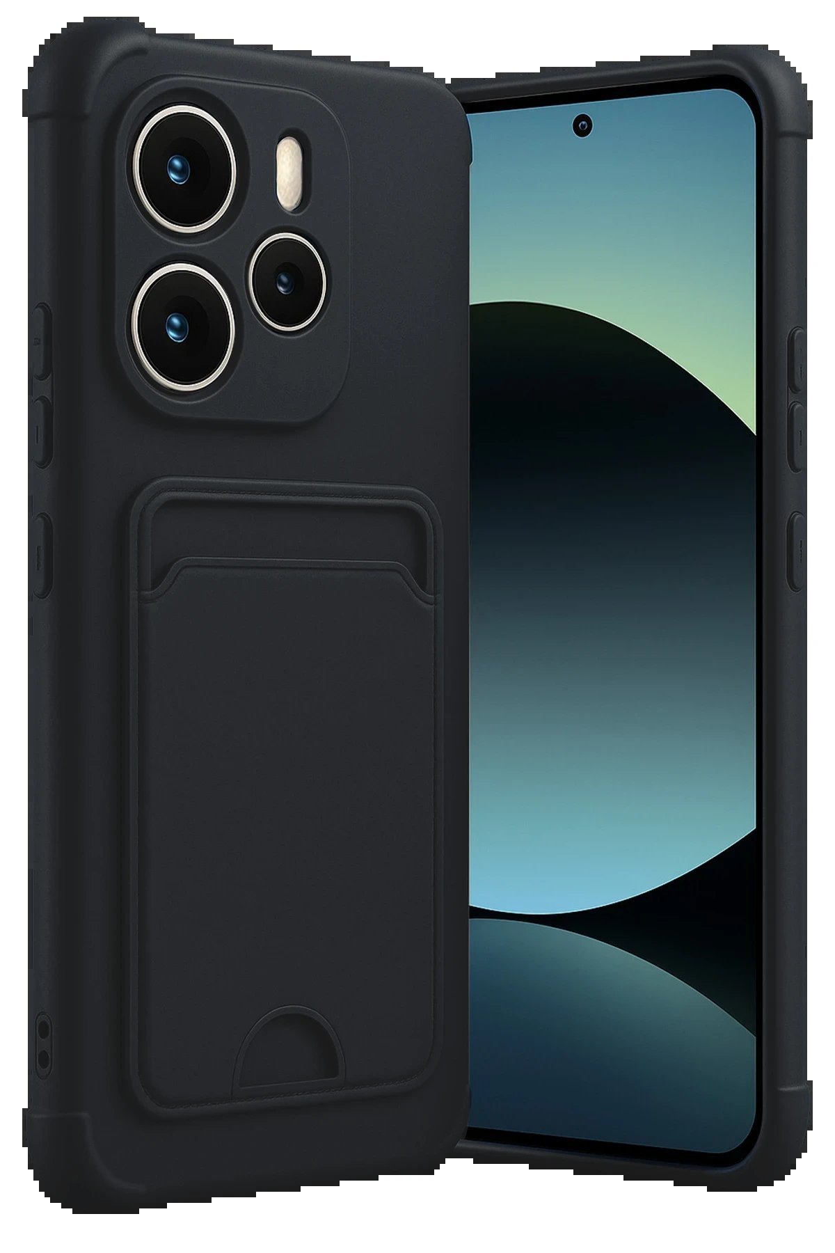 Xiaomi Redmi Note 14 4G Kelvin Kartvizitli Silikon - Siyah-(5796) - Görsel 2