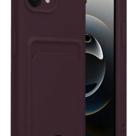 Apple iPhone 16E Kelvin Kartvizitli Silikon - Derin Mor-(5796)