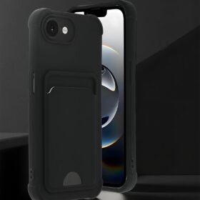 Apple iPhone 16E Kelvin Kartvizitli Silikon - Lacivert-(5796)