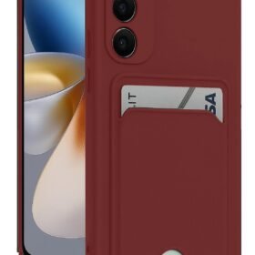 Samsung Galaxy S24 Plus Kelvin Kartvizitli Silikon - Bordo-(5796)