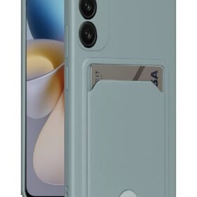 Samsung Galaxy A36 Kılıf Kelvin Kartvizitli Silikon - Açık Yeşil-(5796)