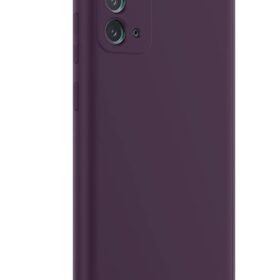 Samsung Galaxy Note 20 Kılıf First Silikon - Mürdüm-(5796)