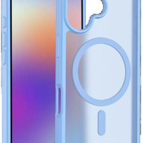 Apple iPhone 17 Jota Magsafe Kapak - Açık Mavi-(5796)