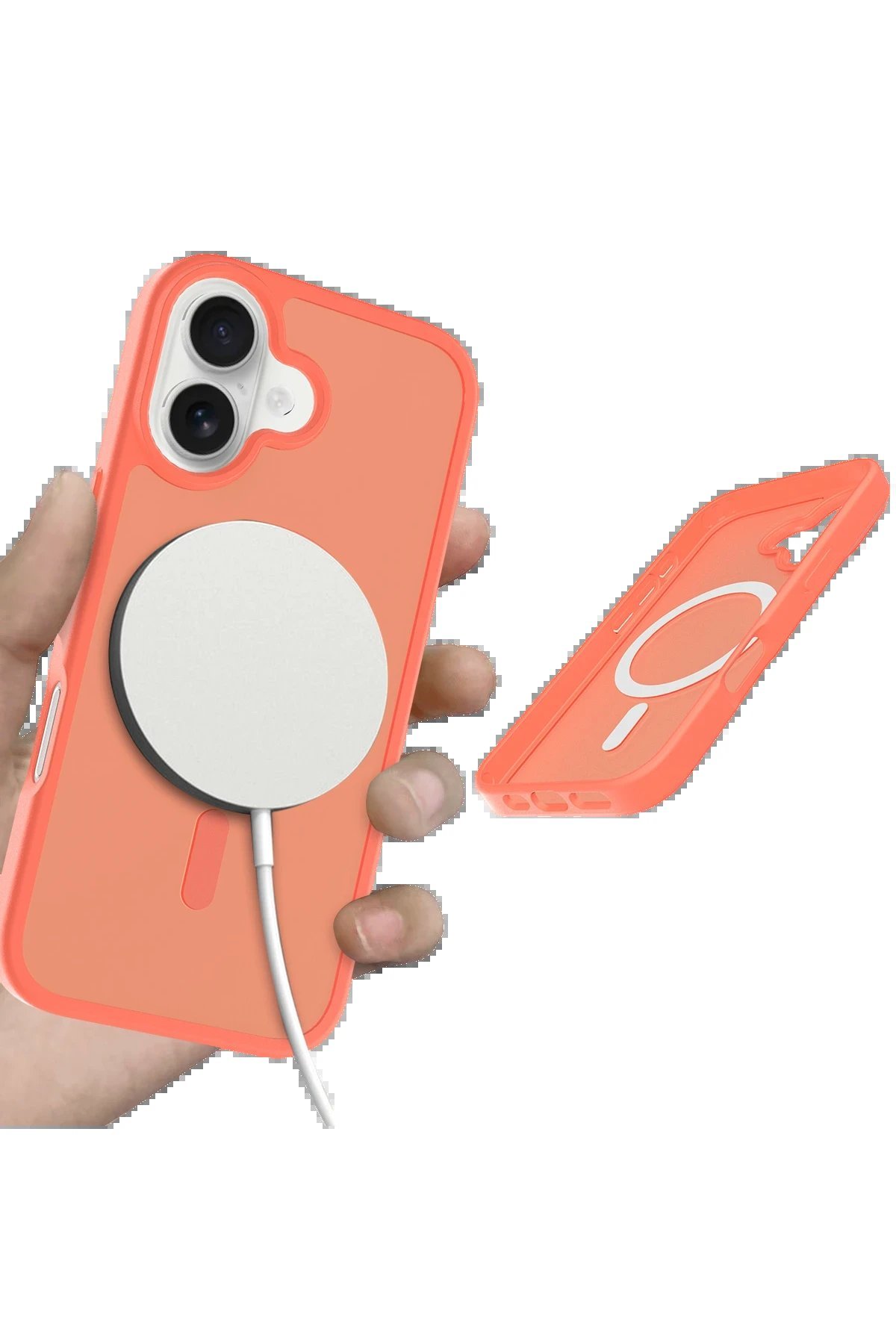 Apple iPhone 17 Jota Magsafe Kapak - Turuncu-(5796) - Görsel 4