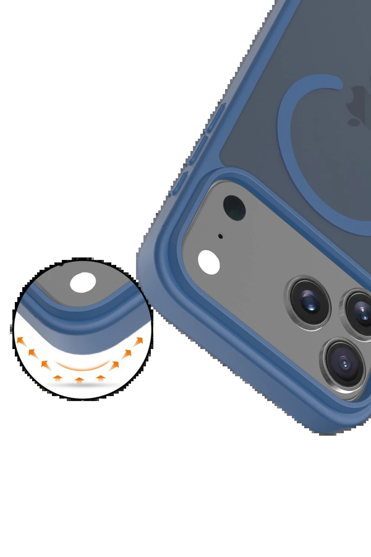 Apple iPhone 17 Pro Max Jota Magsafe Kapak - Lacivert-(5796) - Görsel 2