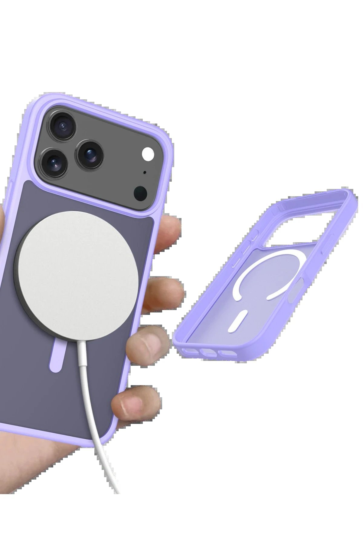 Apple iPhone 17 Pro Max Jota Magsafe Kapak - Lila-(5796) - Görsel 4