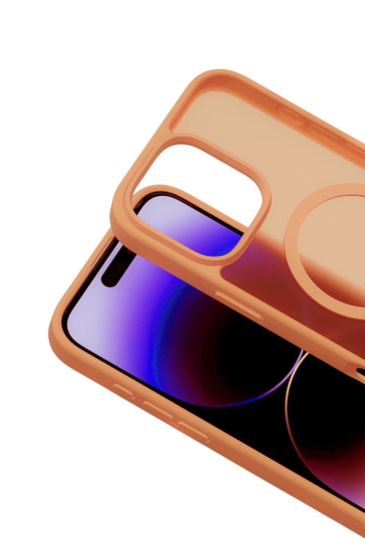 iPhone 16 Pro Jota Magsafe Kapak - Turuncu-(5796) - Görsel 2