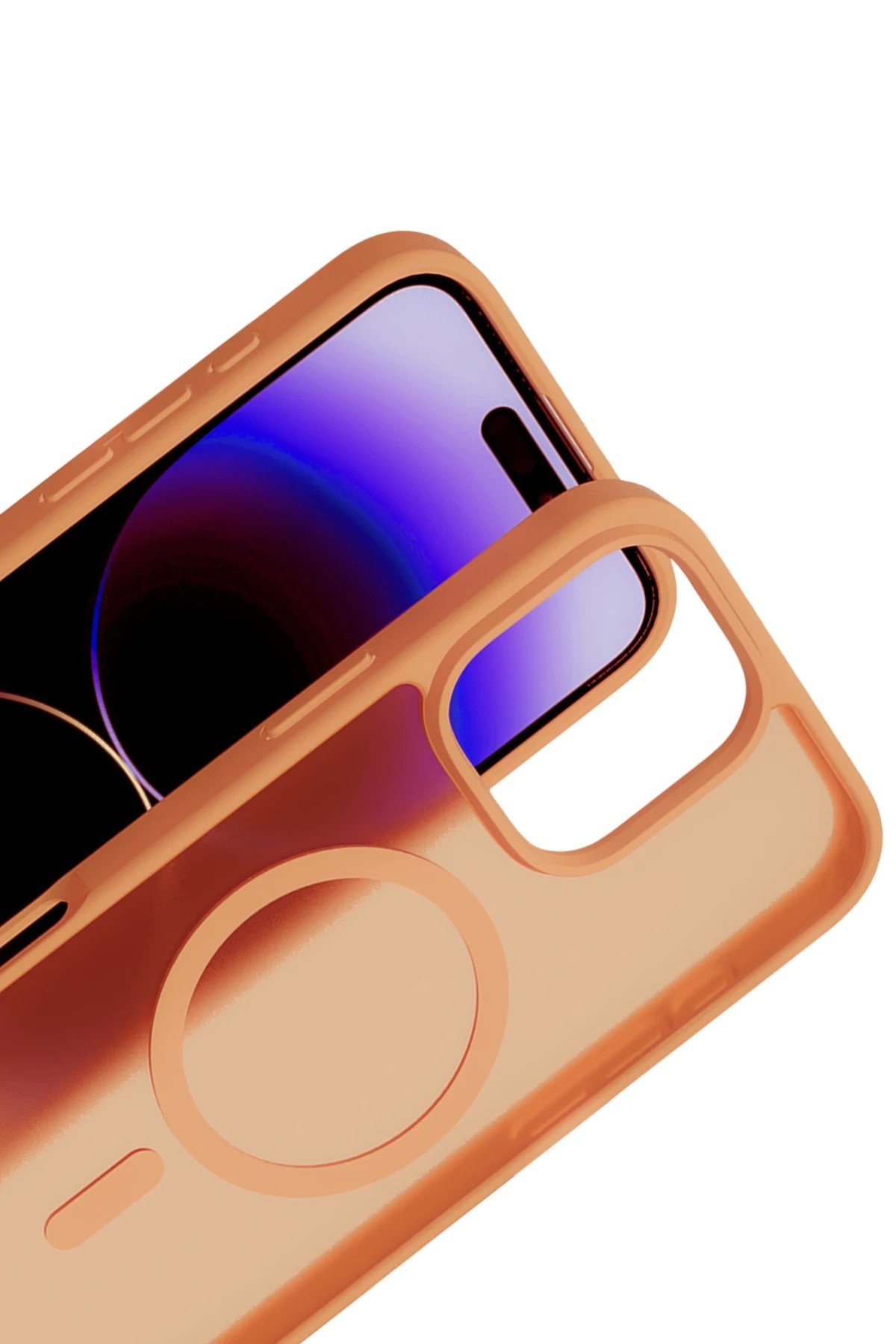 iPhone 16 Pro Jota Magsafe Kapak - Turuncu-(5796) - Görsel 3