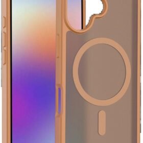 Apple iPhone 17 Jota Magsafe Kapak - Çöl Titanyum-(5796)