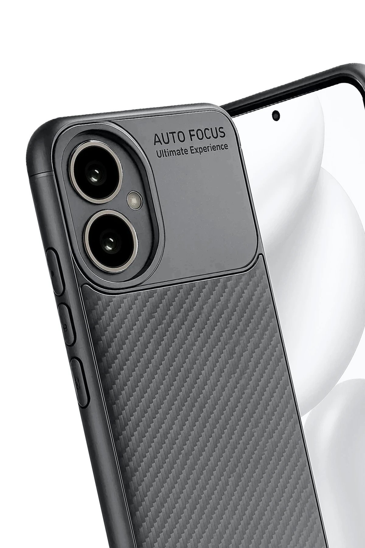 Honor 400 Kılıf Auto Focus Karbon Kapak - Gri-(5796) - Görsel 3