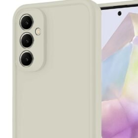 Samsung Galaxy A56 Kılıf Viera Silikon - Krem-(5796)