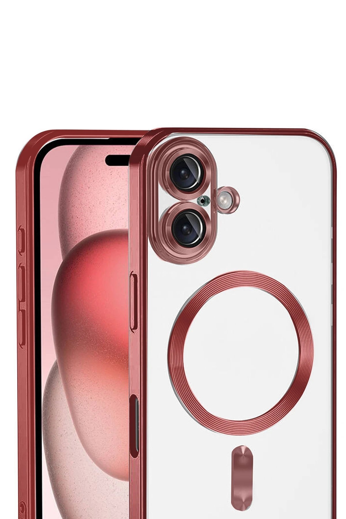 Apple iPhone 17 Kross Magneticsafe Kapak - Kırmızı-(5796) - Görsel 2