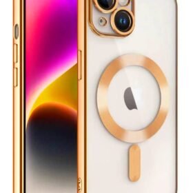 iPhone 15 Kılıf Kross Magneticsafe Kapak - Turuncu-(5796)