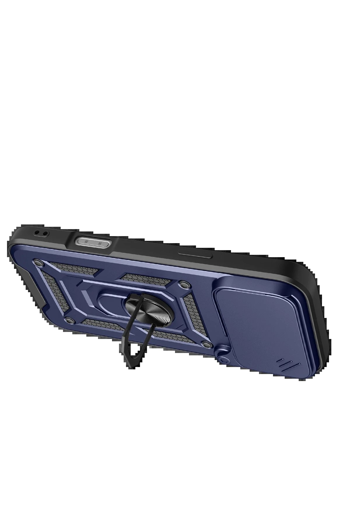 Apple iPhone 17 Pro Max Pars Lens Yüzüklü Silikon - Lacivert-(5796) - Görsel 2