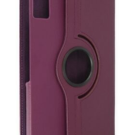 Huawei Honor Pad 10 12.1 Kılıf 360 Tablet Deri Kılıf - Mürdüm-(5796)