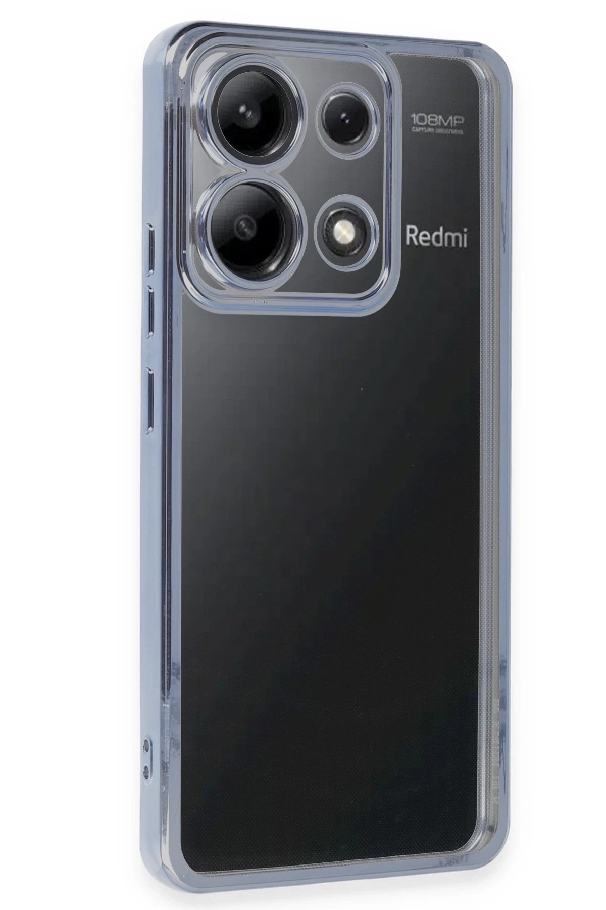 Xiaomi Poco X6 Pro Kılıf Lensli Silikon - Açık Mavi-(5796) - Görsel 2