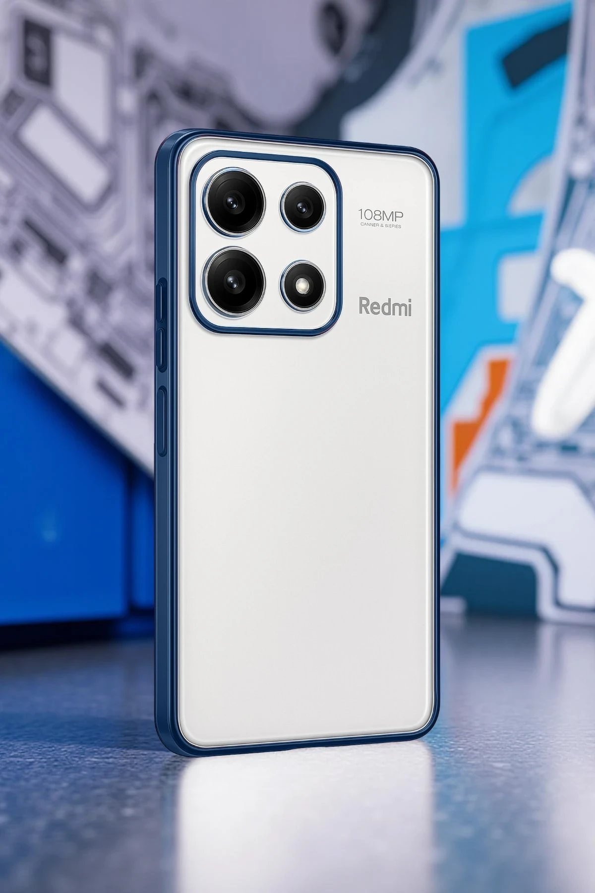 Xiaomi Poco X6 Pro Kılıf Lensli Silikon - Açık Mavi-(5796) - Görsel 3