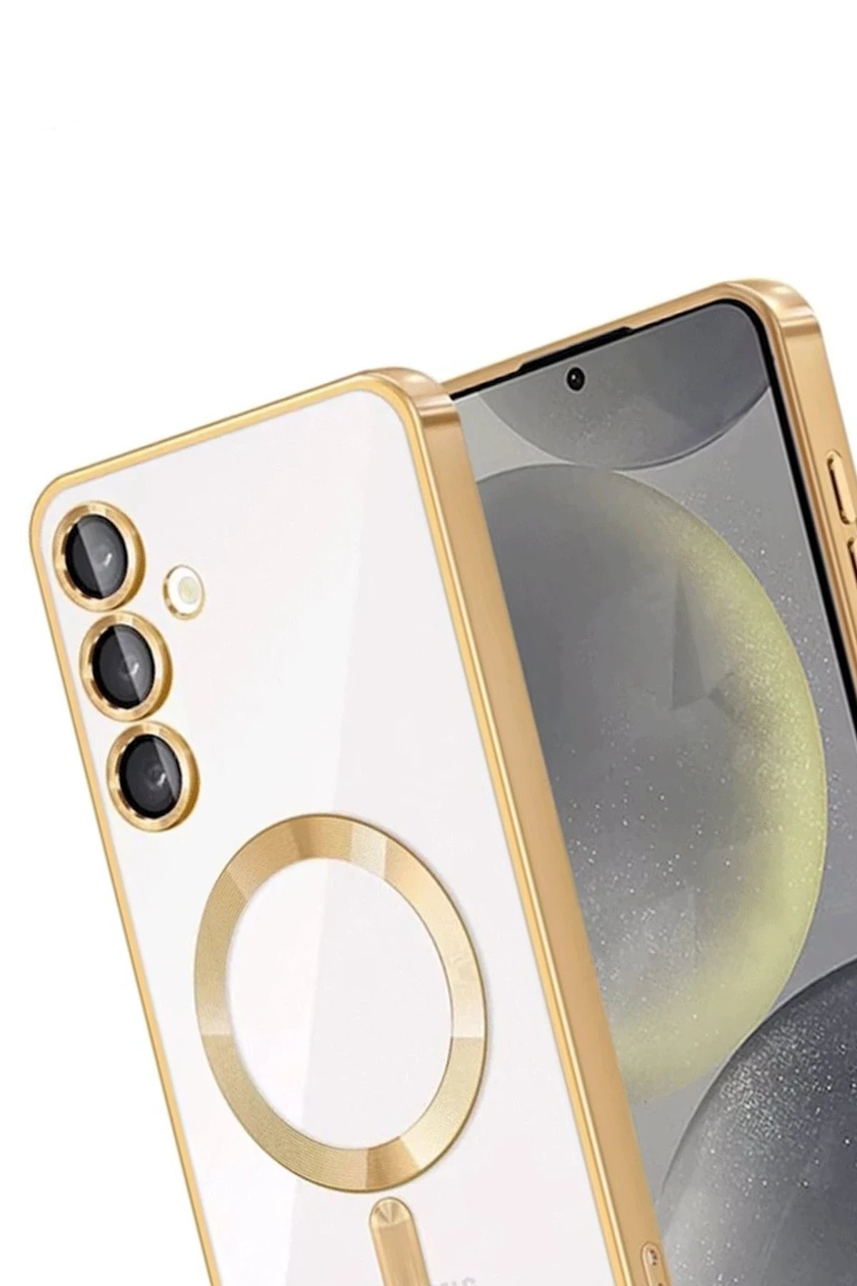 Samsung Galaxy A36 Kross Magneticsafe Kapak - Gold-(5796) - Görsel 3