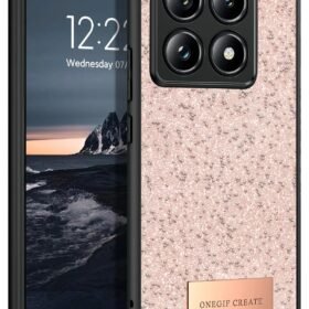 Xiaomi Mi 14T Pro Bright Simli Kapak - Pembe-(5796)