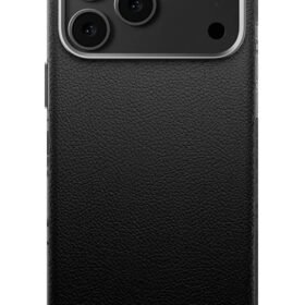 iPhone 17 Pro Max Wonder Deri Magsafe Kapak - Siyah-(5796)