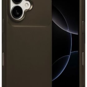 Apple iPhone 17 Auto Focus Karbon Kapak - Kahverengi-(5796)