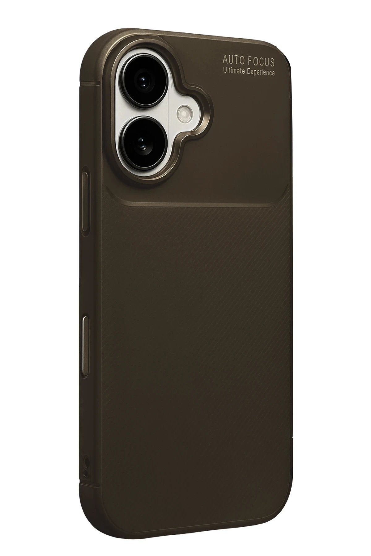 Apple iPhone 17 Auto Focus Karbon Kapak - Kahverengi-(5796) - Görsel 3